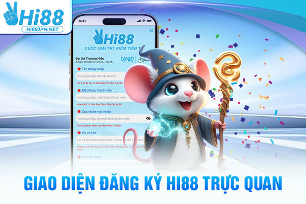 Giao diện đăng ký Hi88 trực quan