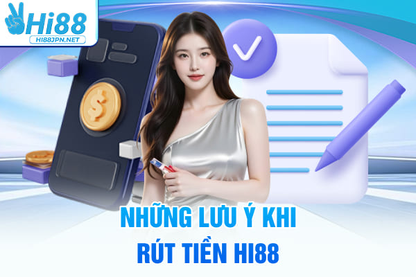 Những lưu ý khi rút tiền Hi88